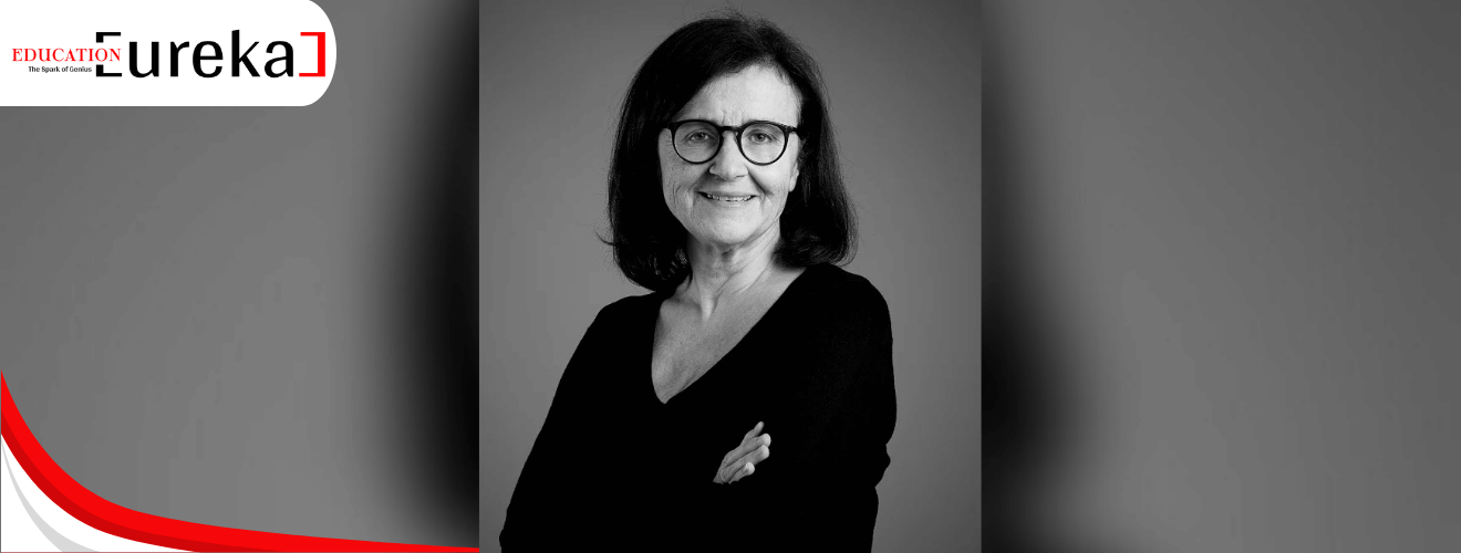 Ada Djumisic, Director of International Language Camps, smiling in a black and white portrait