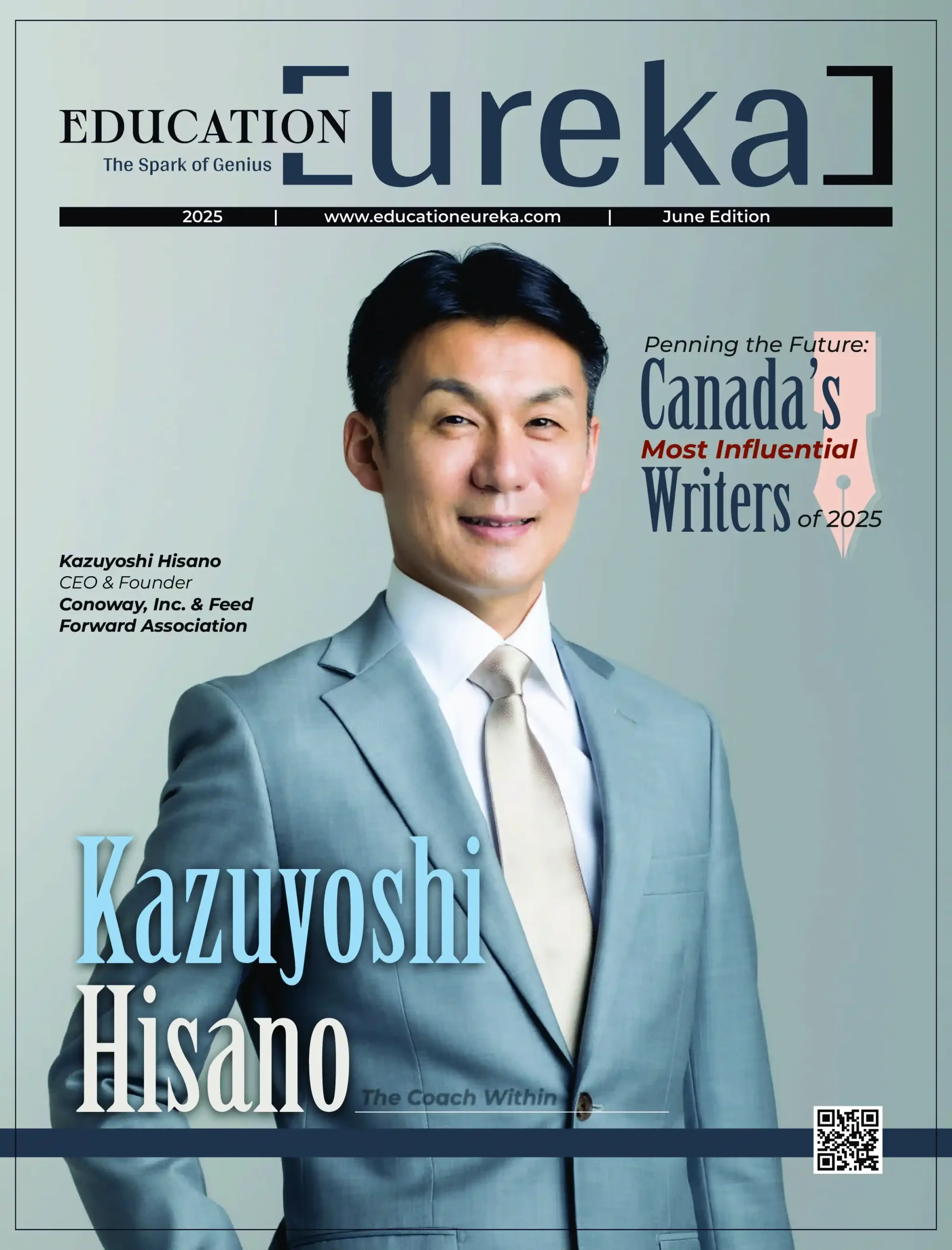 Kazuyoshi Hisano featured on the cover of Education Eureka June 2025 edition