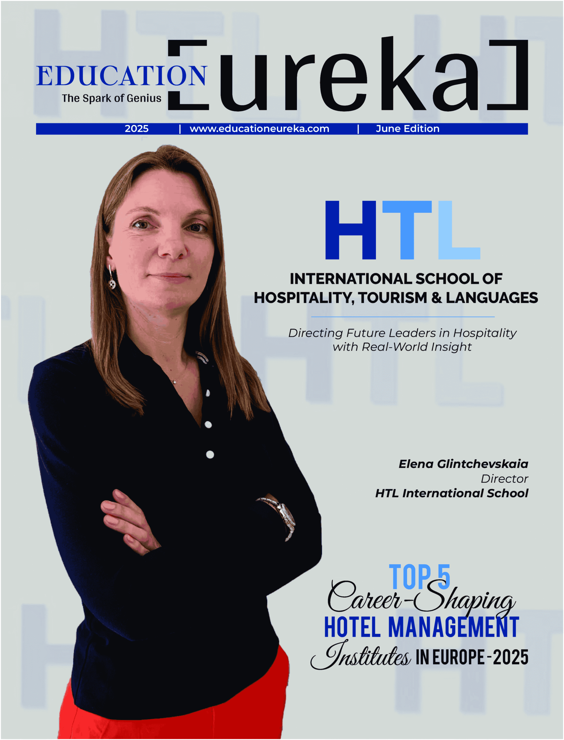 HTL International School featured on the cover of Education Eureka’s 2025 edition